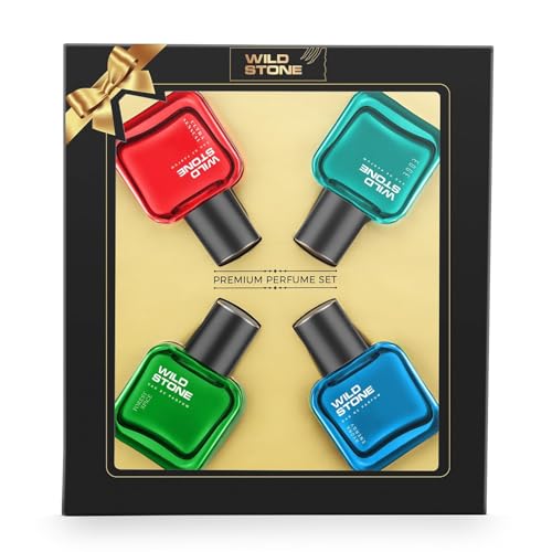 Wild Stone Edge, Forest Spice, Hydra Energy and Ultra Sensual Perfume Combo for Men, Lo…