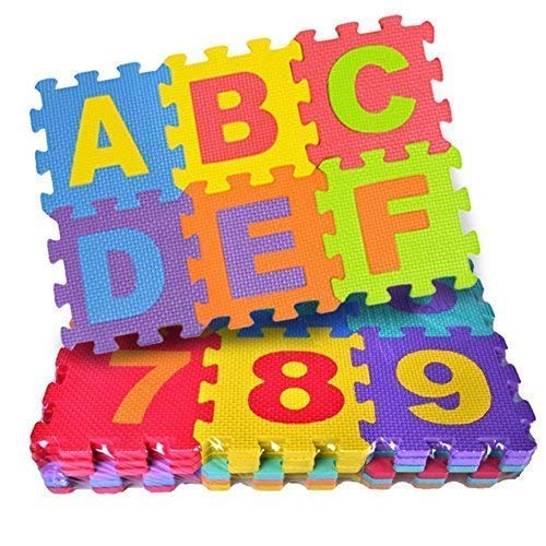 Fitness Mantra® Alphabet and Number Mini Puzzle Mat for Kids Learning & Fun Purpose[Sui…