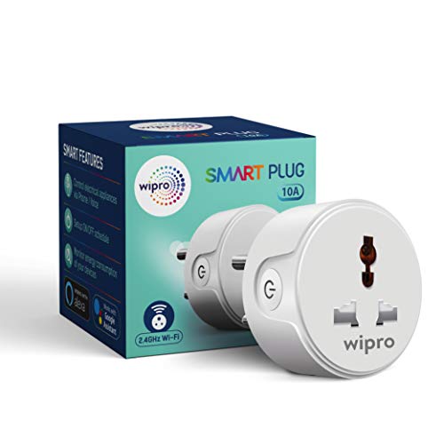 Wipro 10A smart plug with Energy monitoring- Suitable for small appliances like TVs, El…