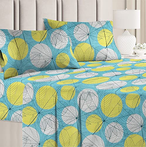 BSB HOME 3D Printed 144 Tc Microfiber Double Bedsheet with 2 King Size Pillow Covers Br…