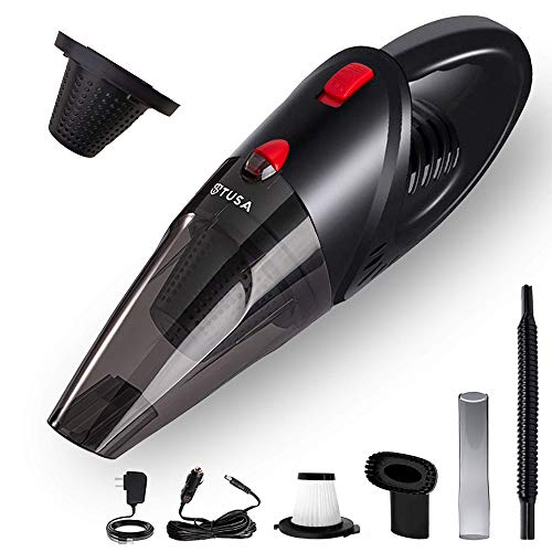 Tusa Cordless Vacuum Cleaner for Car & Home | 2X Powerfull Suction, Dual Mode Battery 6…