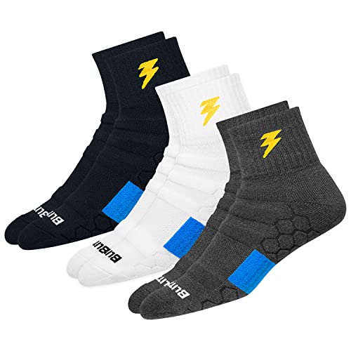 BLITZSOX Hi-Tech Performance Sports Socks For Men (Badminton, Running, Gym & Indoor Tra…