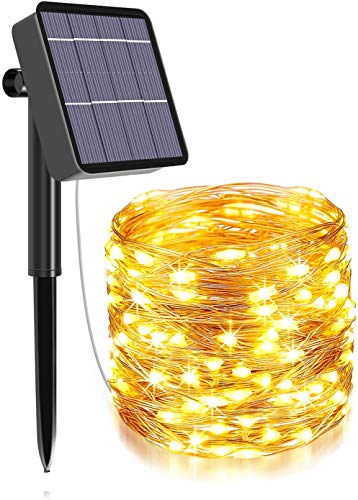 XERGY Solar Light Fairy Outdoor String, 79Ft 240 LED with Inbuilt Rechargeable Battery…
