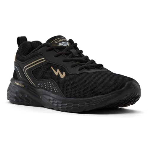 Campus Men's Kosmo PRO BLK/Beige Running Shoes - 9UK/India CG-535