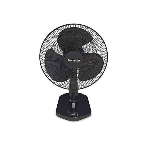 Crompton HighSpeed Torpedo 400 mm Table Fan (Black)