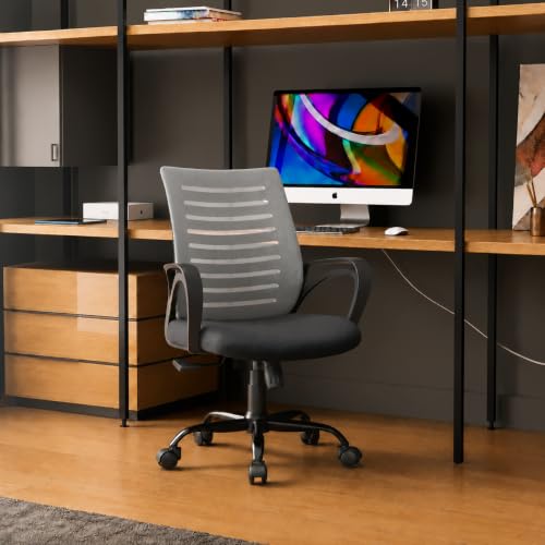 CELLBELL Desire C104 Ergonomic Mesh Office Chair for Home & Office | Mid Back Computer…