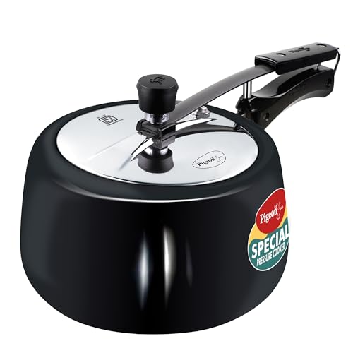 Pigeon by Stovekraft Hard Anodised Aluminium Inner Lid Cooker - 3 Litre with Induction…