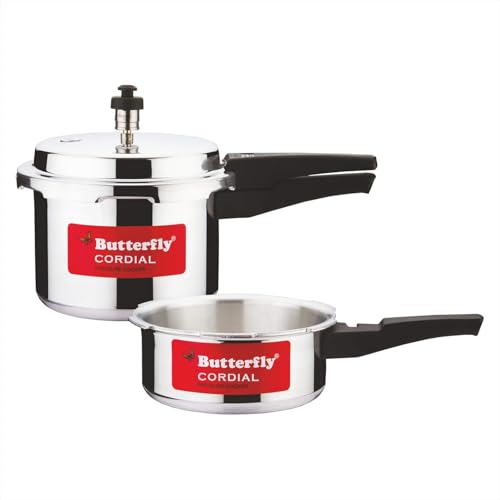 Butterfly Cordial 2 Litres and 3 Litres Pressure Cookers| Outer Lid | Food Grade Virgin…