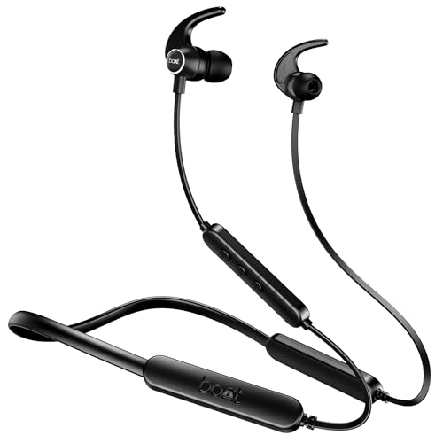 boAt Rockerz 255 Pro+, 60H Battery, Fast Charge, IPX7, Dual Pair,Low Latency,Magnetic B…