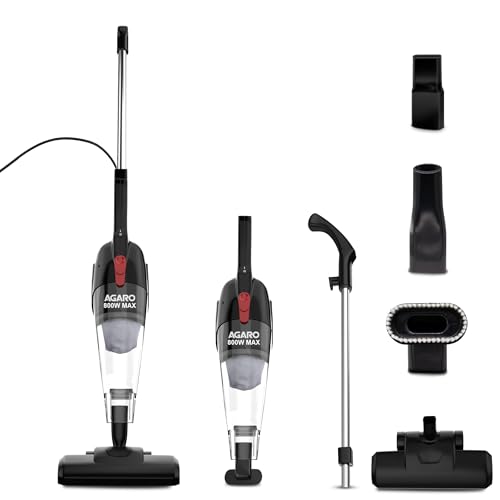 AGARO Regal Plus Upright Vacuum Cleaner, 2-in-1, Handheld & Stick, Dry Vacuuming, for H…