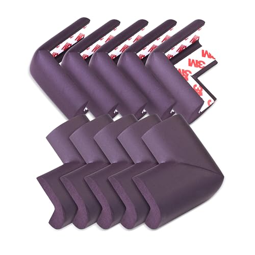Luvlap Furniture Corner Guard for Baby Safety, 10 Pcs, Pre-Taped 3M Adhesive, Edge Prot…