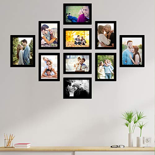 Art Street Photo Frame For Wall Set of 10, Black Picture Frames For Bedroom, Livingroom…