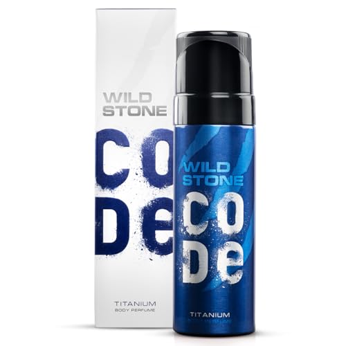 WILD STONE CODE Titanium Long Lasting No Gas Body Perfume Spray For Men, 150Ml