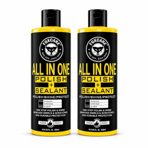 Foxcare All in One Polish + Sealant, Multipurpose Liquid Car & Bike Polish, Protects an…