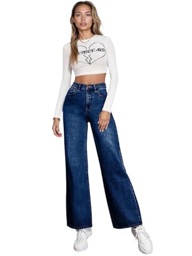 KOTTY Womens High Rise Cotton Lycra Jeans(Faded Blue,34)