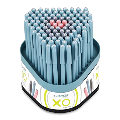 Hauser XO Ball Pen Box Stand Pack | Tip Size 0.7 mm | Comfortable Grip With Smudge Free…