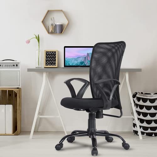 Green Soul Seoul Office Chair, Mid Back Mesh Ergonomic Home Office Desk Chair with Comf…