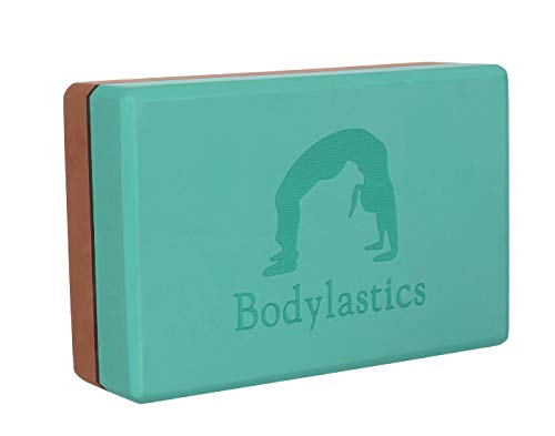 Bodylastics Yoga Block High Density EVA Foam Non-Slip Workout Brick to Improve Poses Ba…