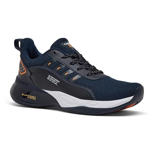 Campus Men's Terminator (N) BLU/ORG Running Shoes - 8UK/India 5G-846