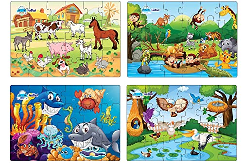 FunBlast Kids Puzzles for Kids, Animal and Birds Jigsaw Puzzle for Kid of Age 3-5 Years…
