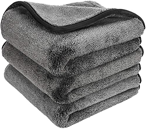Auto Hub Heavy Microfiber Cloth for Car Cleaning and Detailing, Double Sided, Extra Thi…
