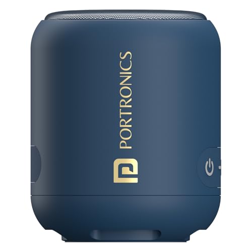 Portronics SoundDrum 1 12W TWS Portable Bluetooth Speaker with Powerful Bass, Bluetooth…