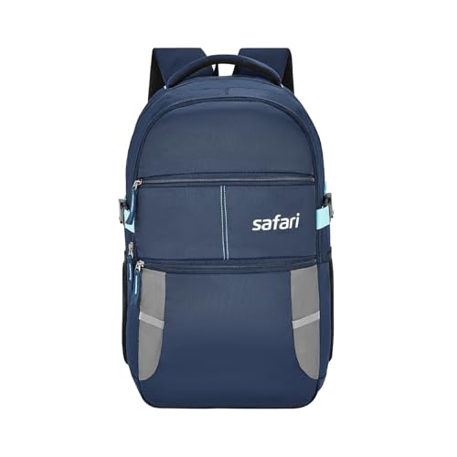Safari Omega Spacious/Large 5 Compartment Laptop Backpack With Raincover, College Bag,…