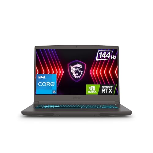 MSI Thin 15, Intel 13th Gen. i5-13420H, 40CM FHD 144Hz Gaming Laptop (16GB/1TB NVMe SSD…
