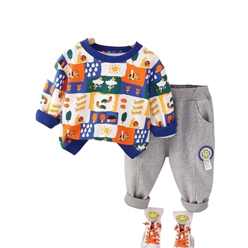 Googo Gaaga Boy's Cotton Printed Sweatshirt with Joggers baby boys Clothing Set (2-3 Ye…