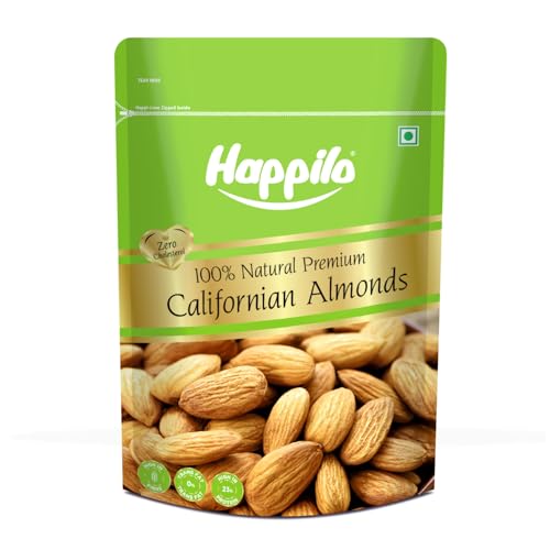 Happilo Premium Natural Californian Almonds 1 Kg | Badam Giri, Healthy Snacks, Dry Frui…