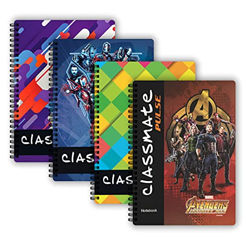 Classmate Pulse Notebook - 267 X 203, 160 Pages, Single Line, Wiro Binding, Multicolor…