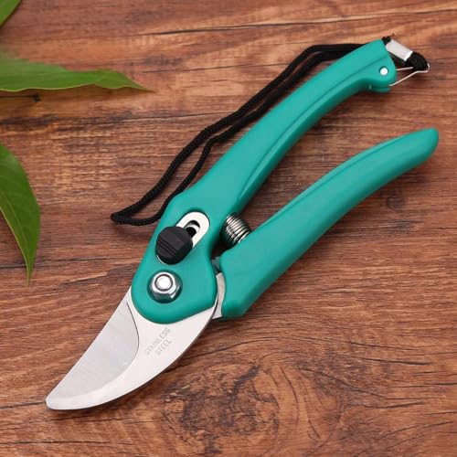 Cinagro Hand Pruner with Steel Blade, Non-Slip Ergonomic Handle, Assorted
