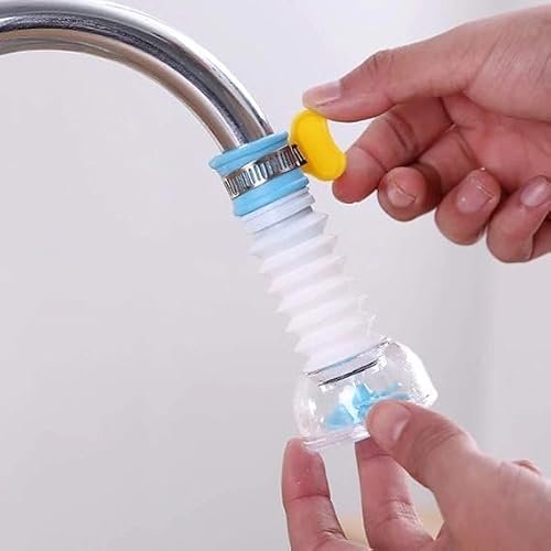 House Tools Adjustable Kitchen Splash Plastic Water Saving Faucet, Shower Regulator, Sp…