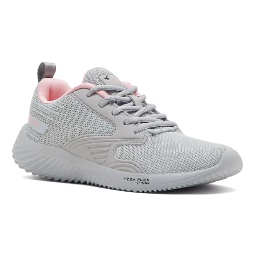 Campus Women's Noor Plus Running Shoes Gry/Pink - 5UK/India