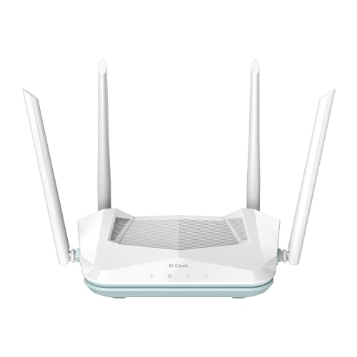 D-Link R15 | WiFi 6 Speed 1500 Mbps |Covers Upto 2500 Sq. Ft.| Dual Band | Gigabit Port…