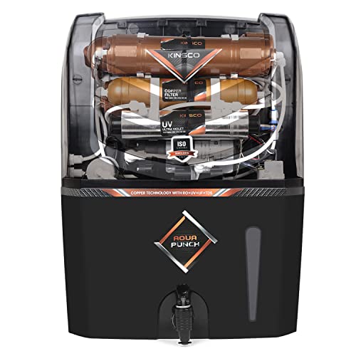 Kinsco Aqua Punch 15 Litre Copper + RO + UV + UF + TDS Adjuster Pure Copper Water Purif…