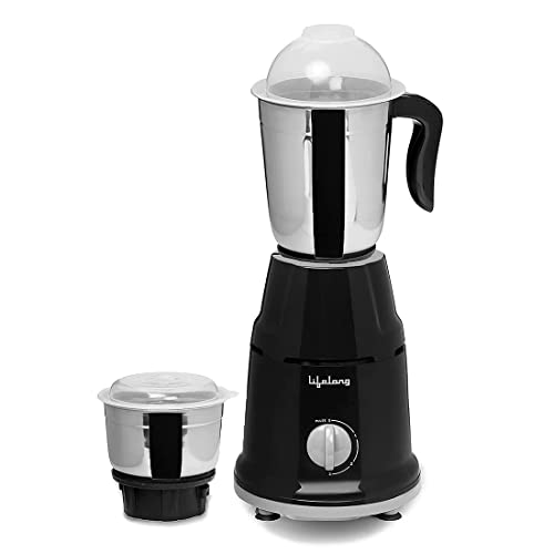 Lifelong Mixer Grinder for Kitchen - 2 Jars 500 Watt - Mixie with Mini Jar for Chutney…