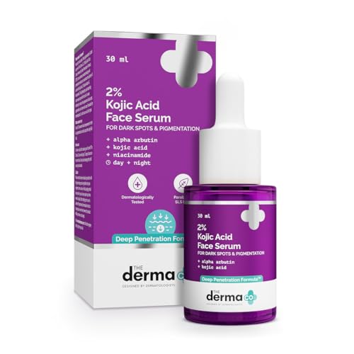 The Derma Co. 2% Kojic Acid Face Serum with Alpha Arbutin, Powered by Deep Penetration…
