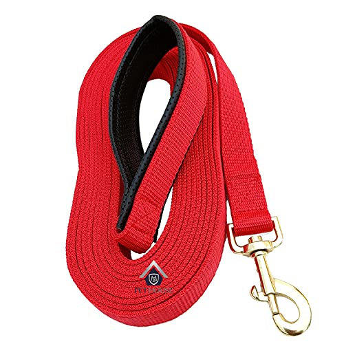 MS PET HOUSE Padded Dog Training Lead Dog Leash 10 Feet Long Leash for Dogs (1" Wide by…