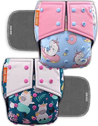 Kids Need Leakage Proof cloth diaper for babies 0 to 3 years High Absorbent 2 Reusable…