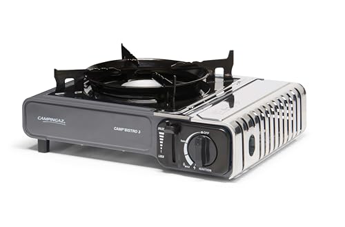Campingaz Camp Bistro 3 Camping Gas Stove with Dual Safety Mechanisms I Fixed Pan Suppo…