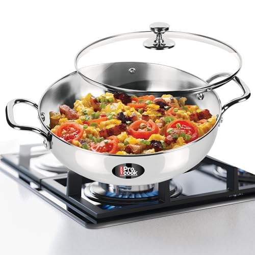 MILTON Pro cook 3-Layer Thick Triply Bottom I Induction Cookware & Gas Stove Friendly S…