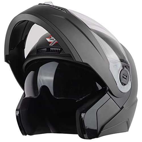 Steelbird SBA-7 7Wings ISI Certified Flip-Up Helmet for Men and Women with Inner Smoke…