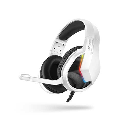 Ant Esports H1100 Pro RGB Wired Over Ear Gaming Headphones for PC / PS4 / PS5 / Xbox On…