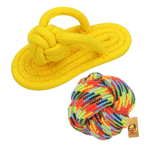 Foodie Puppies Interactive Durable Cotton Rope Toys for Dog Chew Teething Training Play…