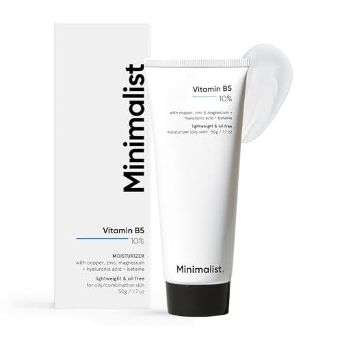Minimalist Vitamin B5 10% Oil-Free Moisturizer for Face, Lightweight Gel Moisturizer fo…