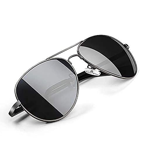Black Jones Polarized Sunglasses | Full Rim Aviator Shape | 100% UV Protected Goggles |…