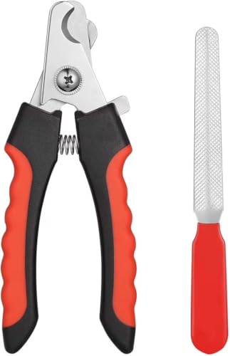 Professional Animal Nail Cutter Clipper Trimmer and Filer Set (Colour May Vary) - Large…