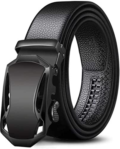 ZORO Men's Vegan Leather Belt for Men, Formal/Casual,Autolock,Black | Fit on up to 40 I…
