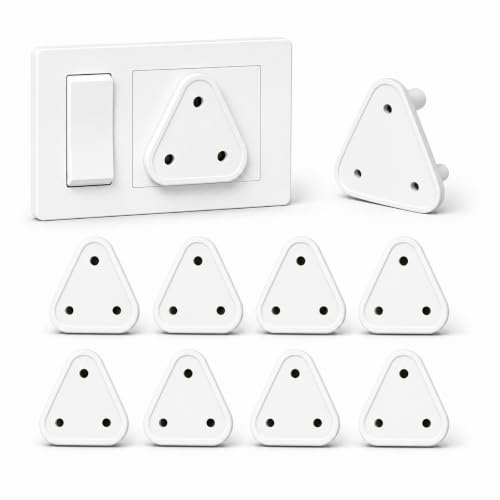 DALUCI Baby Proofing Socket Plug Covers 10 Pcs – Baby Safety Child Proof Electric Socke…